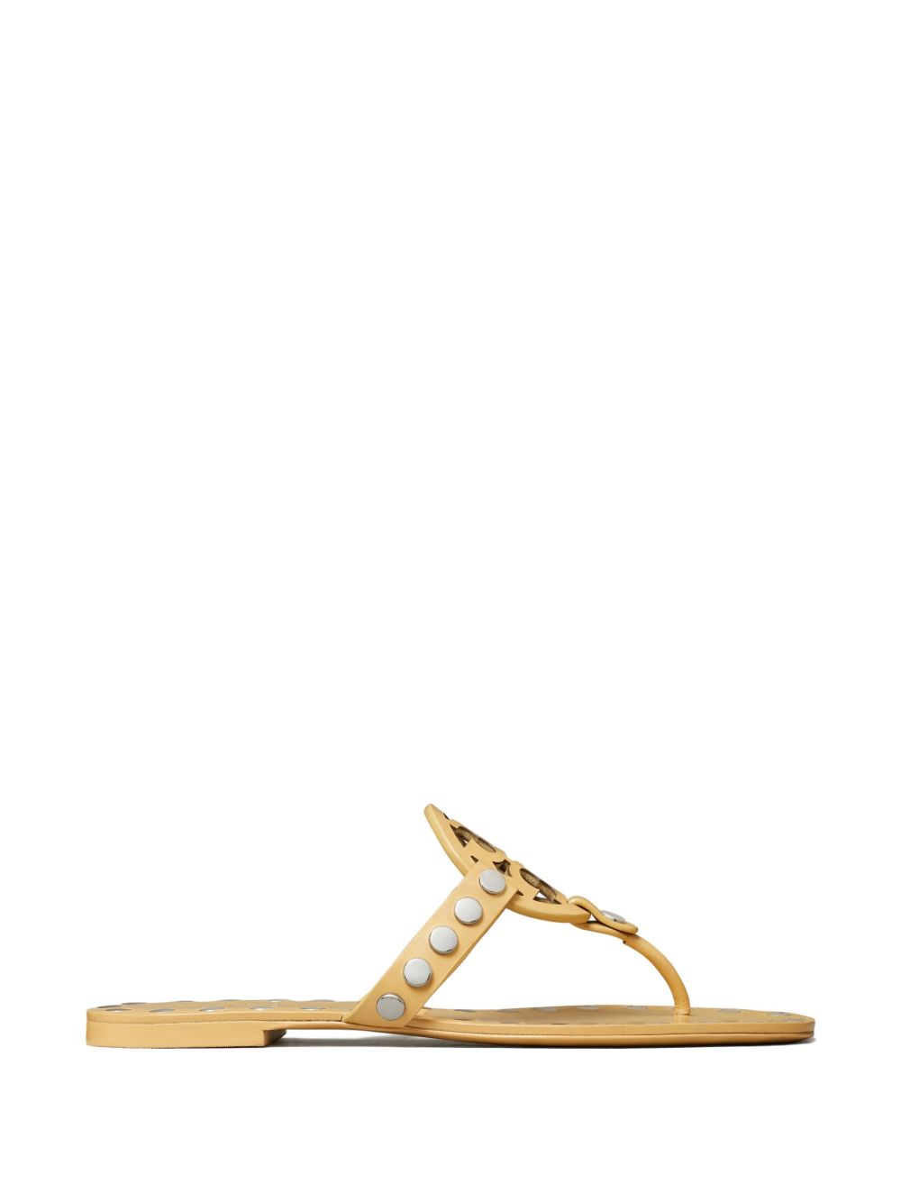 Tory Burch Studded Leather Sandal — Yellow