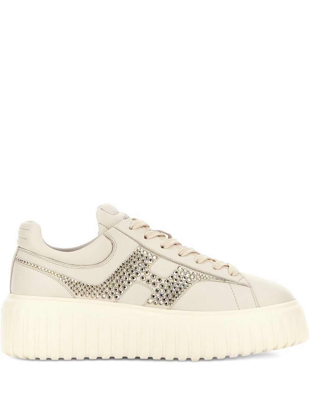 Hogan Pre H-Stripes Sneaker — Beige