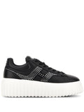 Hogan Pre H-Stripes Sneaker — Black