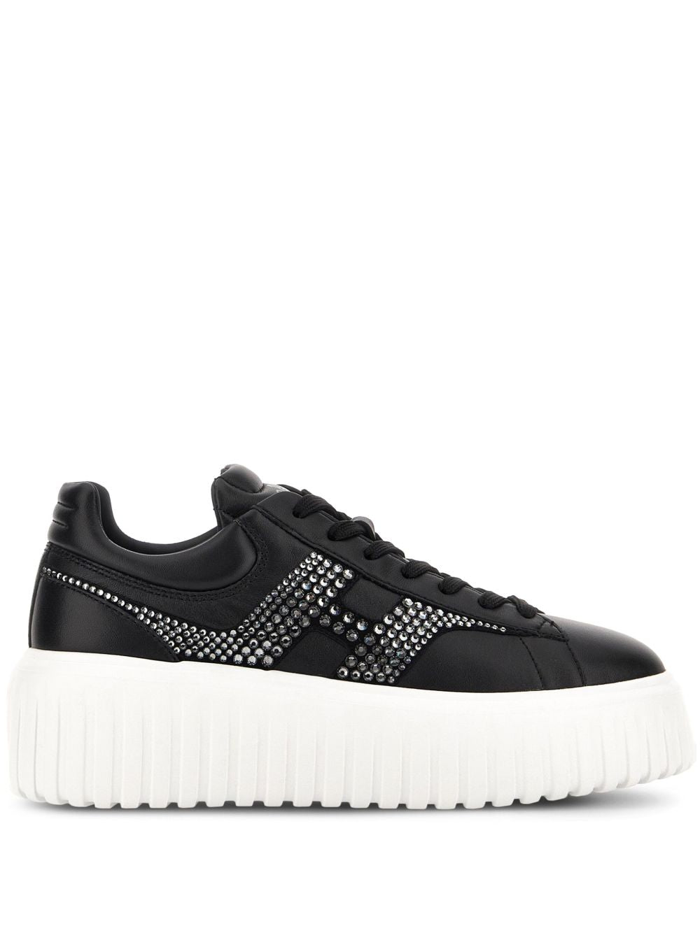 Hogan Pre H-Stripes Sneaker — Black