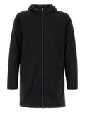 HERNO Midi Parka Coat — Black