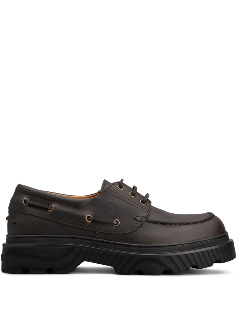 Mocasín náutico Tod's de piel — Negro