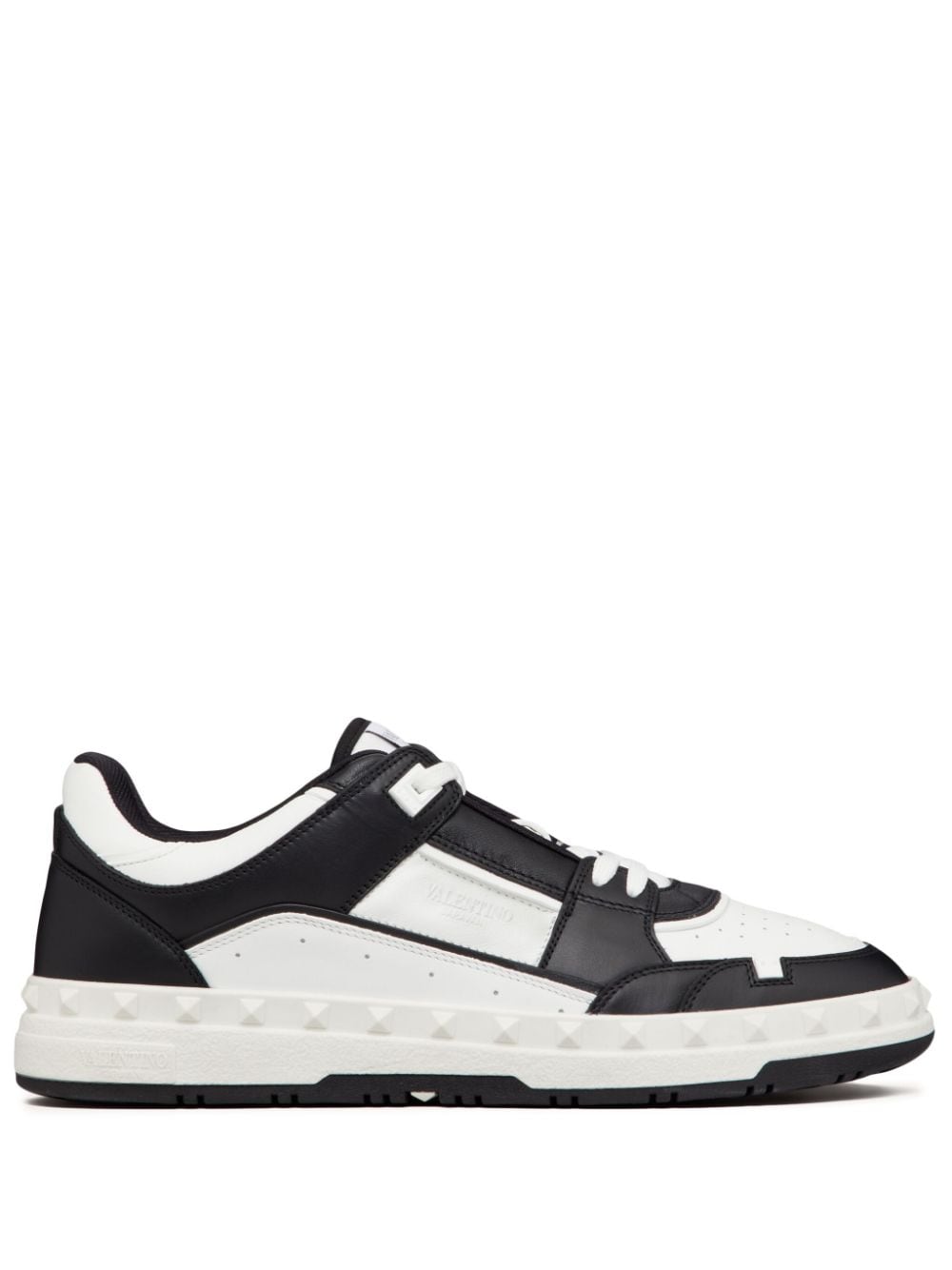 Valentino Garavani Freedots Sneaker — Black/White