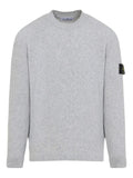 Stone Island Wool Blend Crew Neck Sweater — Gray