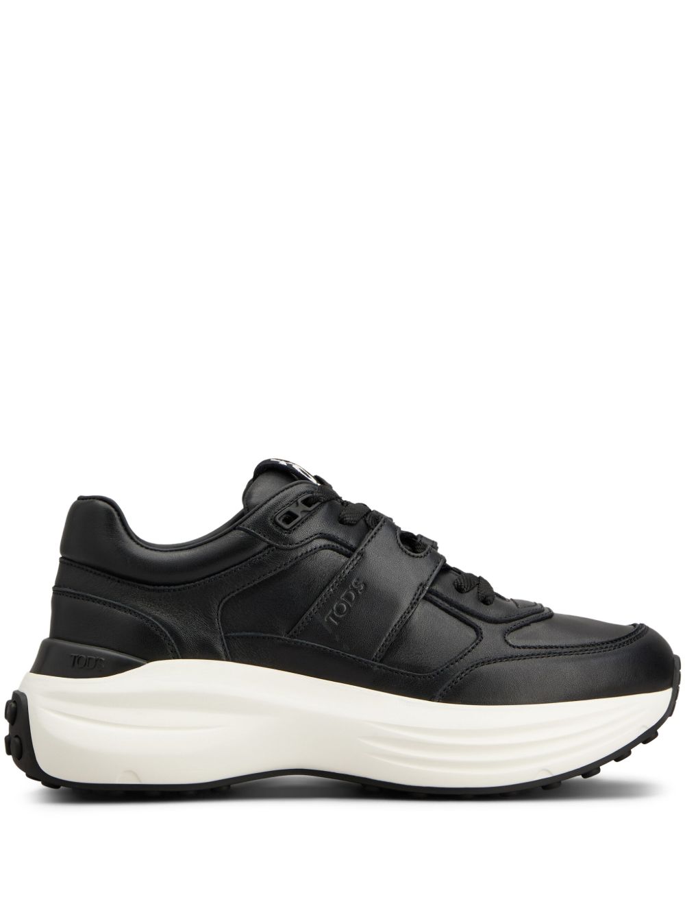 Tod'S Leather Sneaker — Black