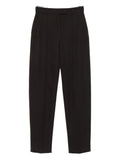 Alexander McQueen Pressed-Crease Wool Trousers — Black