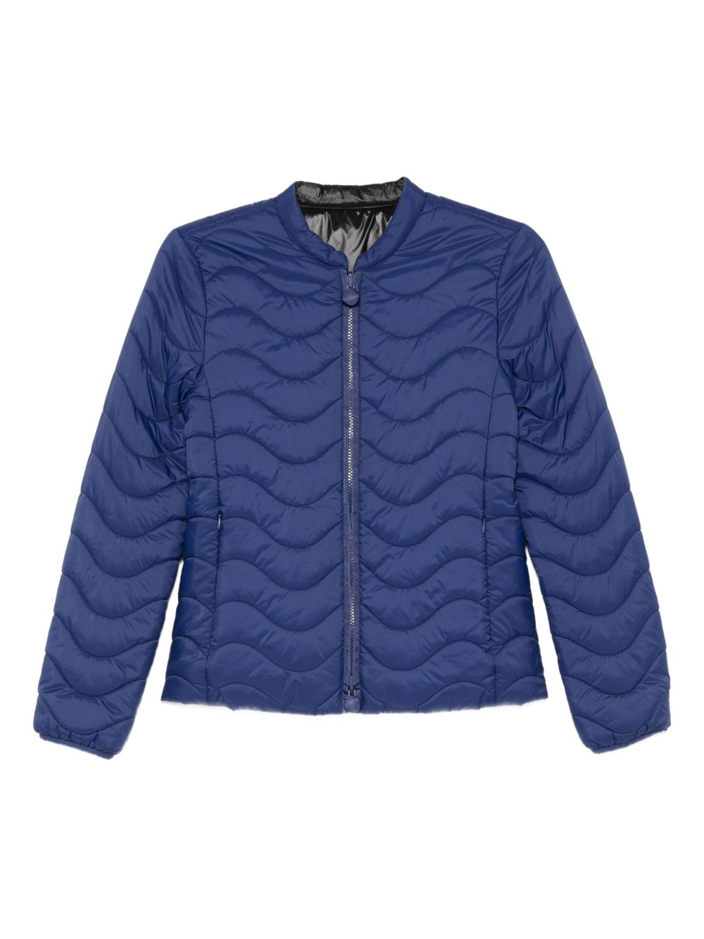 Emporio Armani Wave-Quilted Nylon Jacket — Navy