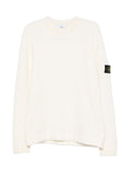 Stone Island Wool Blend Crewneck Sweater — Ivory