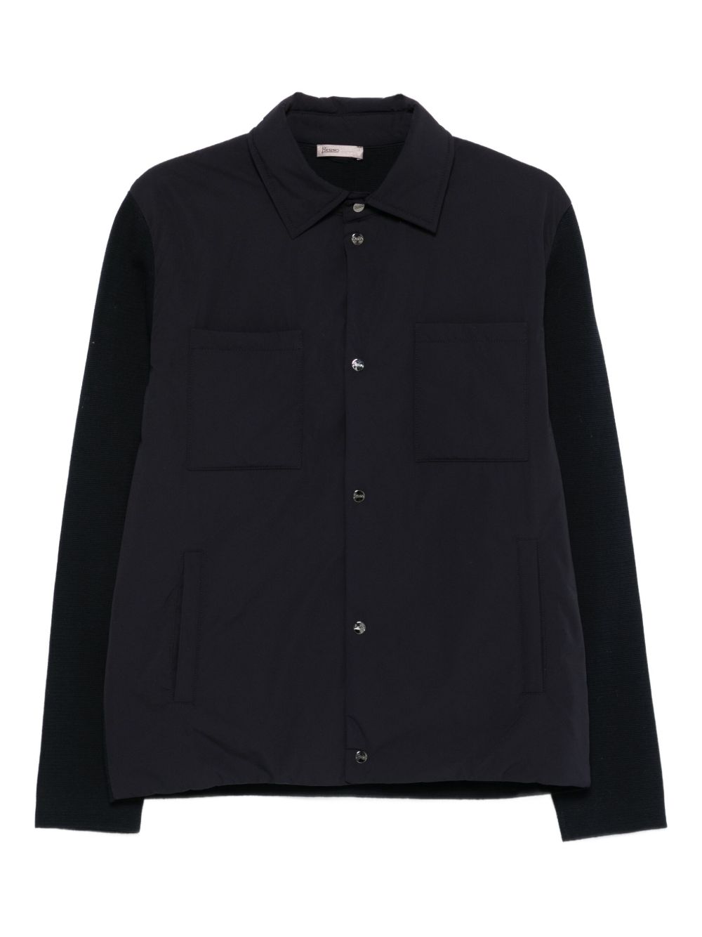 HERNO Cotton Shirt Jacket — Black