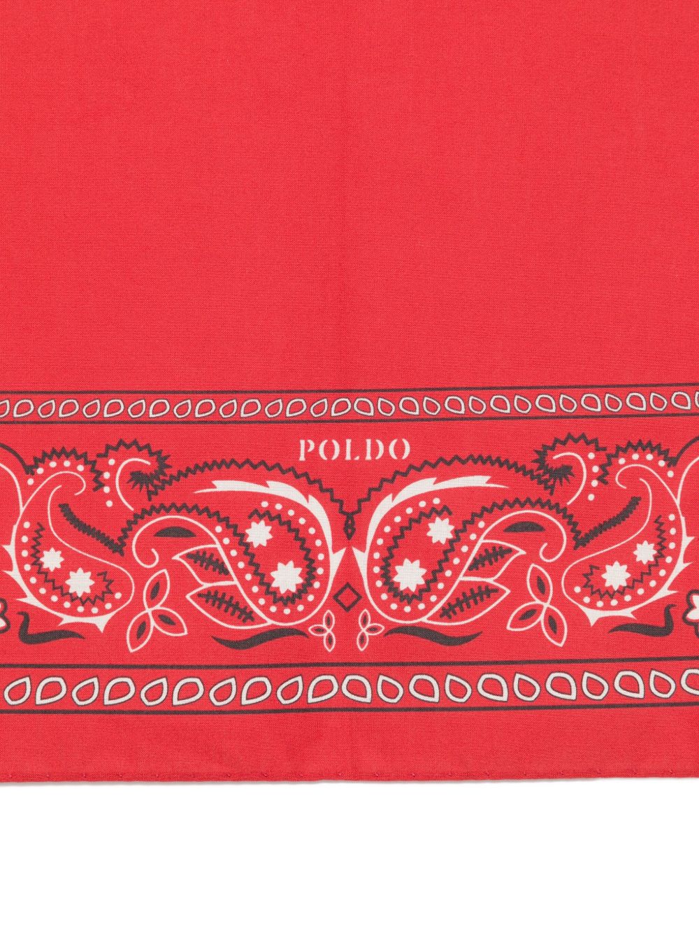 POLDO DOG COUTURE Paisley Print Bandana — Red