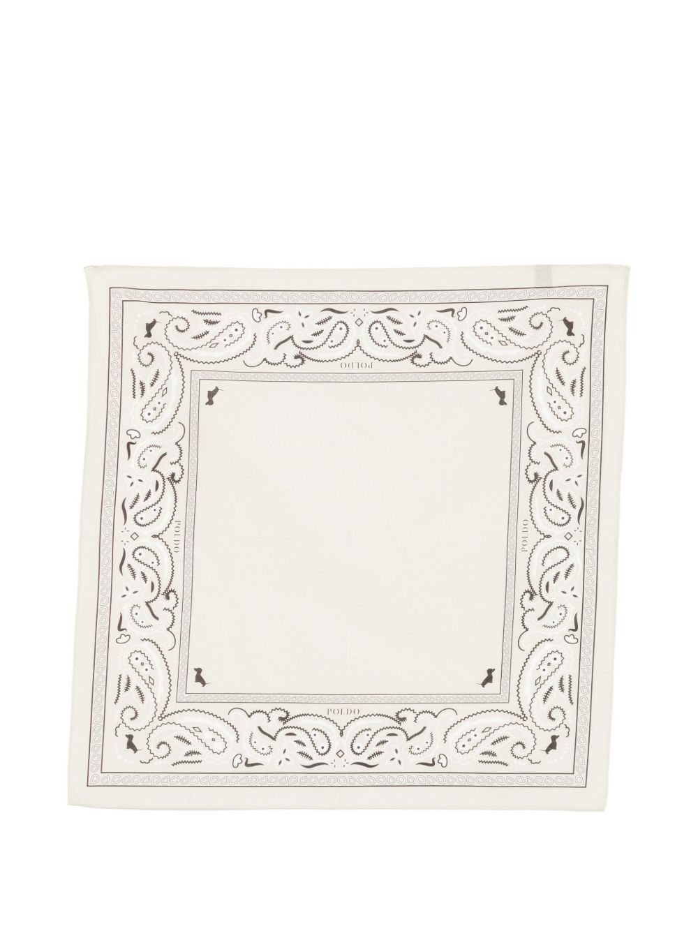 POLDO DOG COUTURE Paisley Bandana — Beige