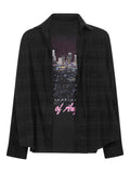 Balenciaga Layered Cotton Overshirt — Black