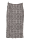 Elisabetta Franchi Textured Knit Skirt — Black