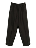 Ami Paris Wool Wide-Leg Trousers — Black