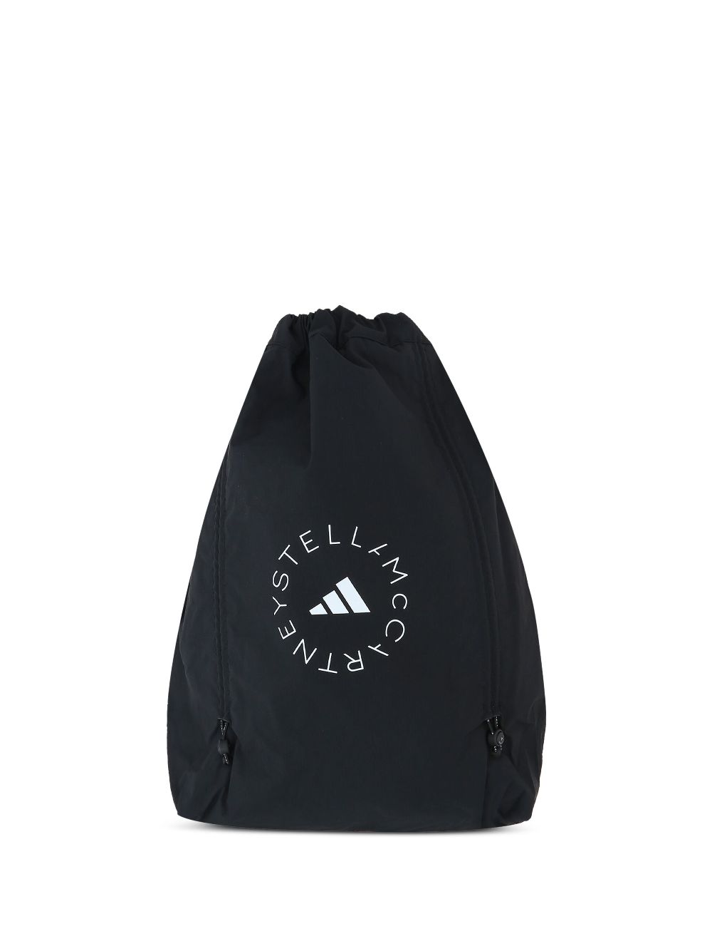 Adidas By Stella McCartney Logo-Print Bucket Bag — black