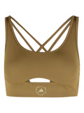 Adidas By Stella McCartney Strappy Cutout Tank Top — Brown