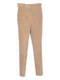 Circolo 1901 Cotton-Blend Corduroy Trousers — Beige