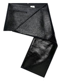 Courreges Vinyl Asymmetric Skirt — Black
