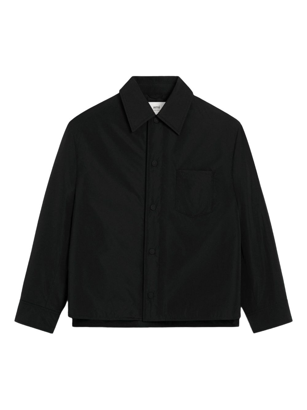 Ami Paris Nylon Padded Overshirt — Black
