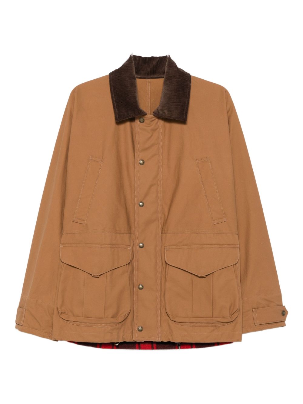 Junya Watanabe Corduroy with Contrast Collar Jacket — Camel