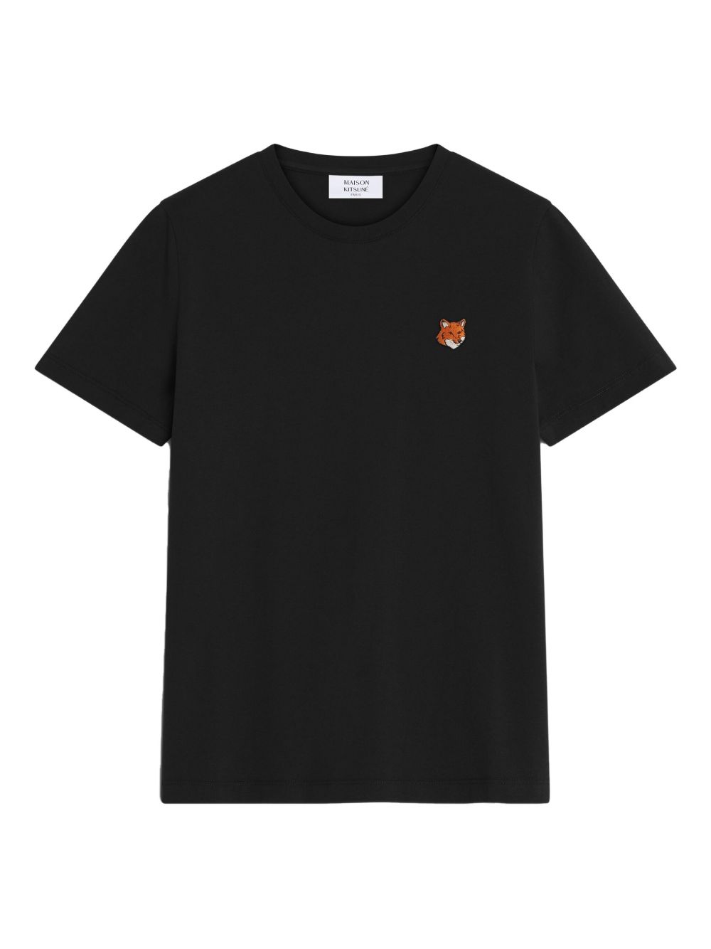 Maison Kitsuné Fox Head Logo Patch T-shirt — Black