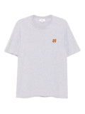 Maison Kitsuné Embroidered Fox Head T-Shirt — Grey