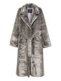 THELAURENT Faux Fur Coat — Grey
