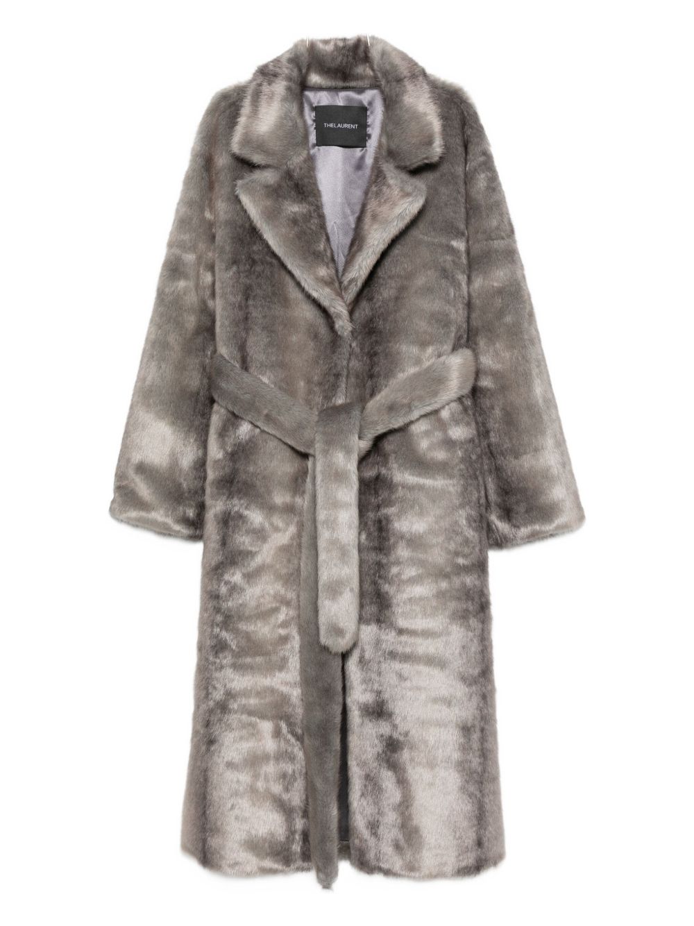 THELAURENT Faux Fur Coat — Grey