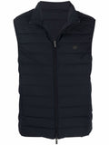Emporio Armani Quilted Nylon Down Vest — Navy