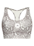 Adidas By Stella McCartney Snake-Print Sports Bra — grey
