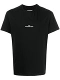 Maison Margiela Distorted-Logo Embroidered T-Shirt — Black