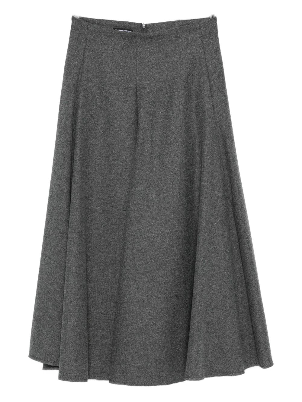 SUSANNE BOMMER A-Line Wool Skirt — Grey