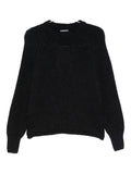 SUSANNE BOMMER Wool Crewneck Sweater — Black