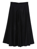 SUSANNE BOMMER A-Line Cotton Skirt — Black