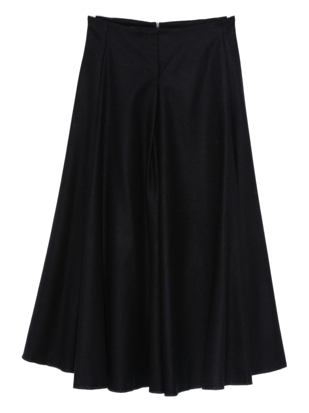 SUSANNE BOMMER A-Line Cotton Skirt — Black