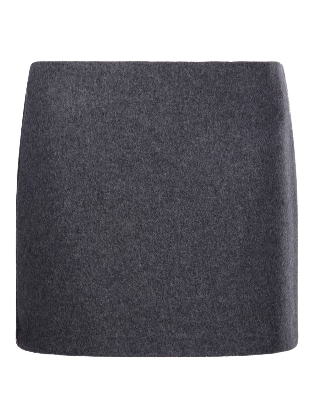 Sportmax Wool Skirt — Charcoal Grey