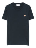 Maison Kitsuné Fox Embroidered T-Shirt — Navy
