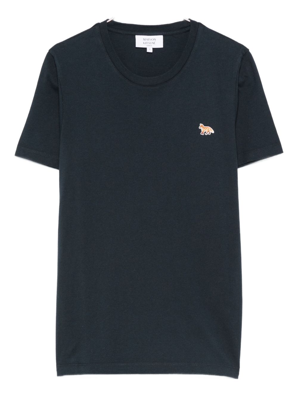 Maison Kitsuné Fox Embroidered T-Shirt — Navy