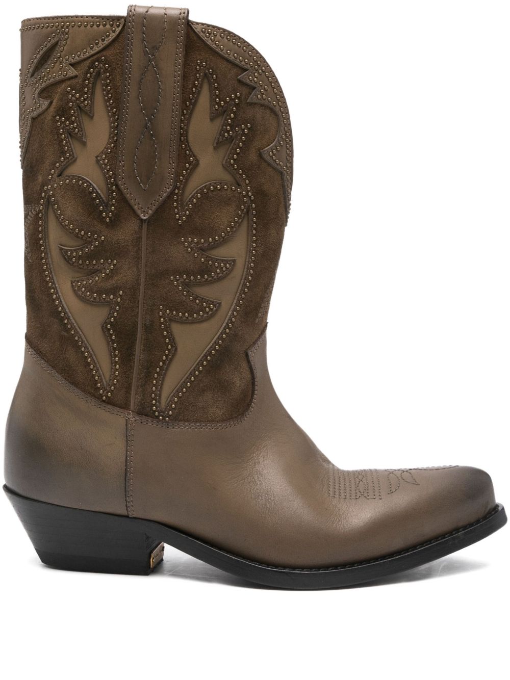 Golden Goose Wish Star Boot — taupe