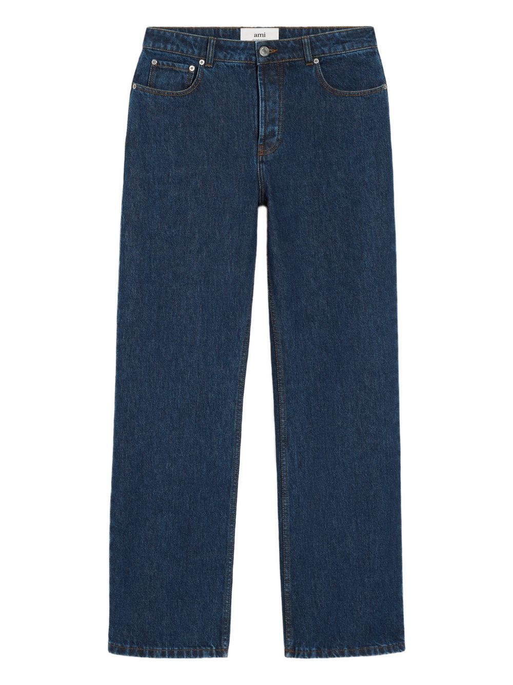 Ami Paris Wide Leg Denim Jeans — Indigo