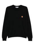 Maison Kitsuné Fox Head Patch Sweater — Black