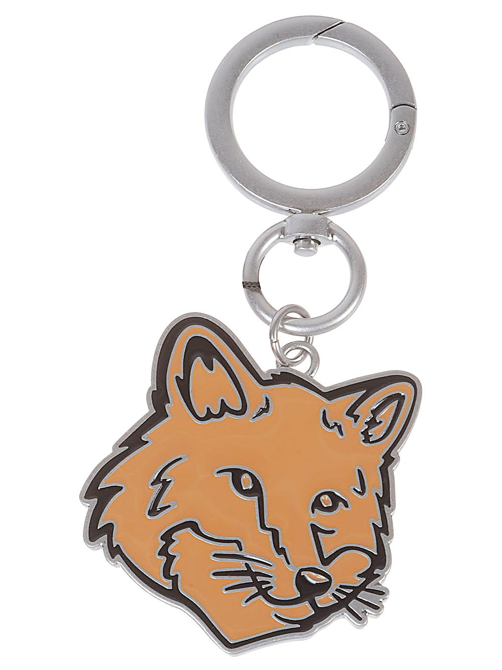 Maison Kitsuné Fox Head Key Charm — Orange
