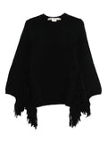 Comme Des Garcons Fringed Wool Sweater — Black