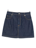 Maison Kitsuné Classic Denim Denim Skirt — Navy