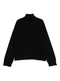 Uma Wang Cashmere Turtleneck Sweater — Black