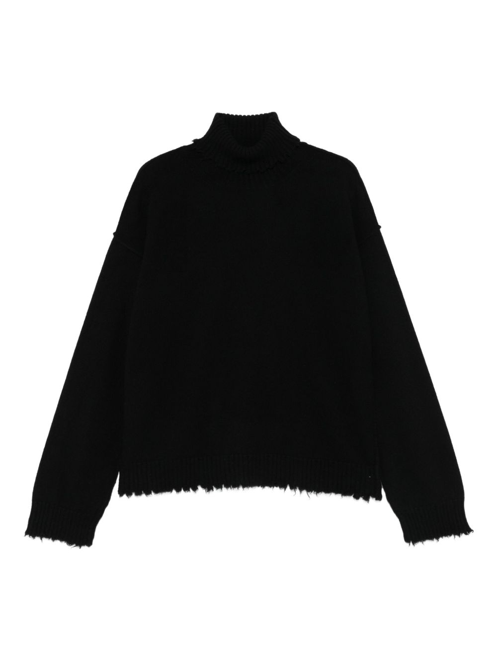 Uma Wang Cashmere Turtleneck Sweater — Black