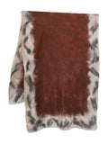 SILVANA MANETTI Cashmere and Silk Scarf — Burgundy