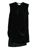 Comme Des Garcons Draped Asymmetric Tank Top — Black