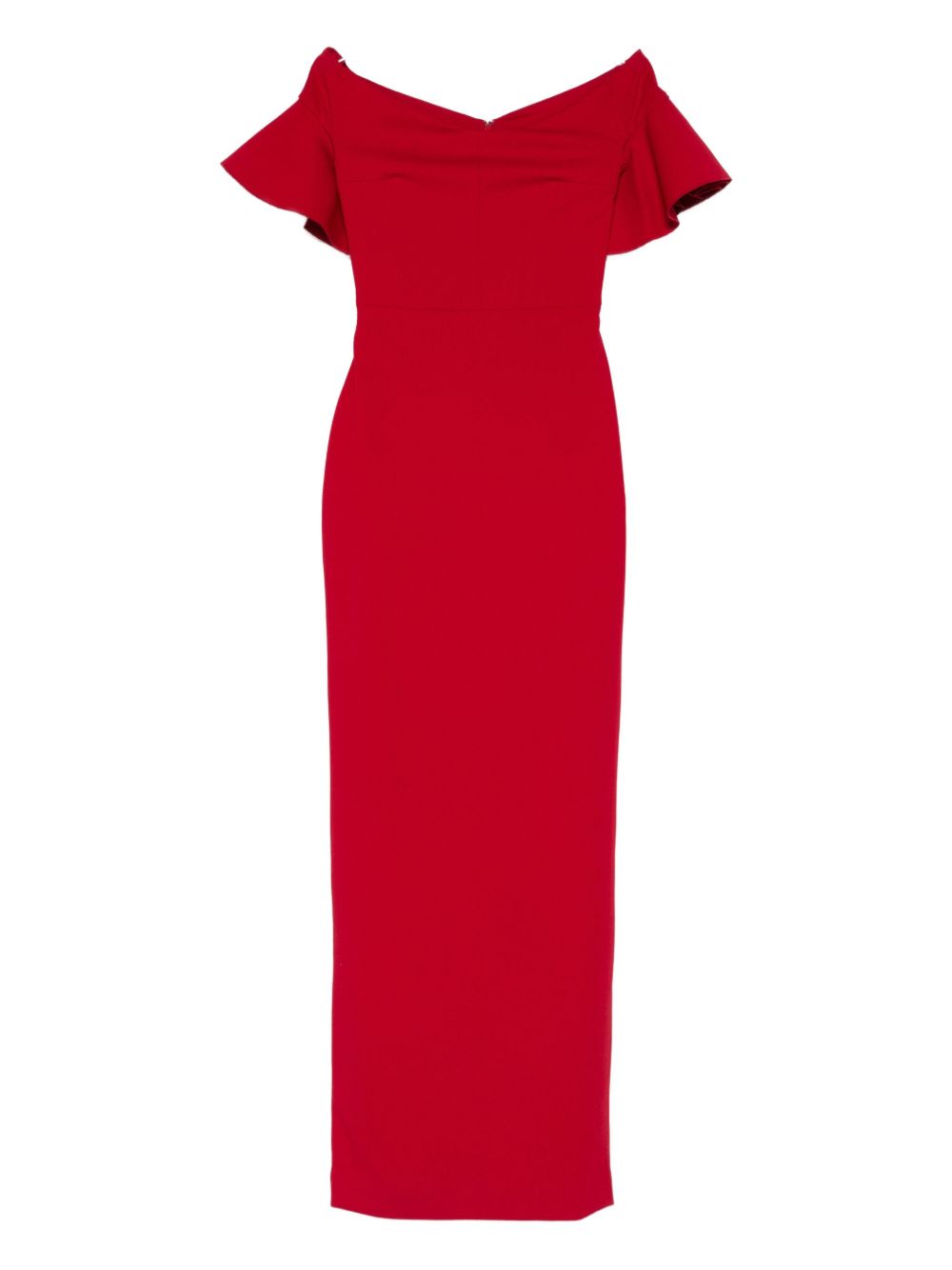 Solace London Cielo Maxi Dress — Red