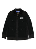 JUNYA WATANABE X FILSON Wool Blend with Quilted Panels Jacket — Black